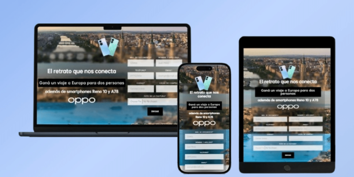 Landing Page: Oppo - El Retrato Que Nos Conecta - G Digital